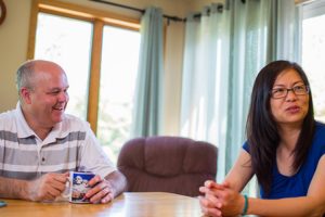 Doug and Nancy McManus in their Woodbury home