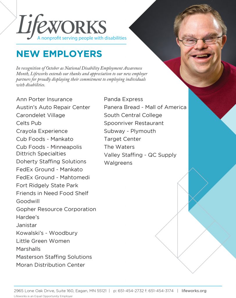 New employer partners.